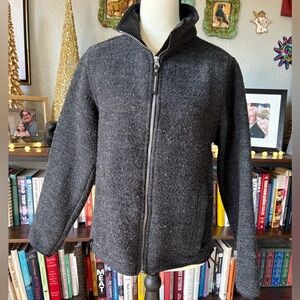 Woolrich Women's Charcoal Wool Jacket - Size Small